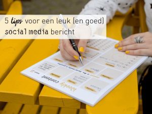 5 tips voor een leuk (en goed) social media bericht cover